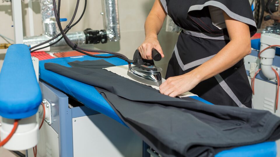 clothes dry cleaning. ironing