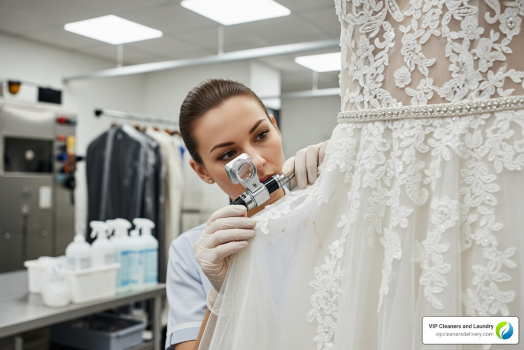 wedding dress cleaning