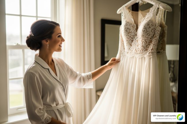 wedding dress pressing cost