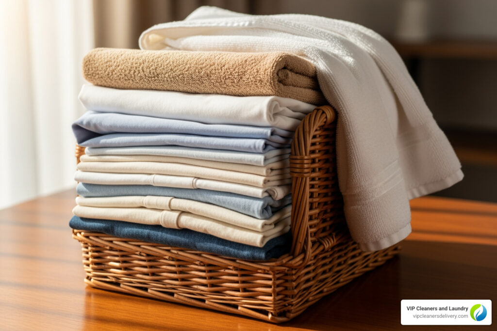 Fold and fluff service