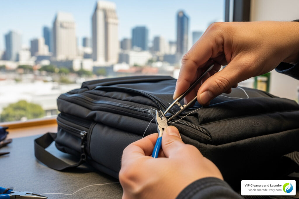 backpack zipper repair san diego